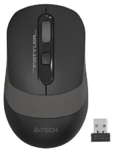 Мышь A4Tech Fstyler FG10S черный/серый фото 2