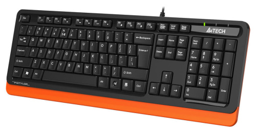 Клавиатура A4Tech Fstyler FKS10 черный/оранжевый фото 3
