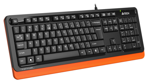 Клавиатура A4Tech Fstyler FKS10 черный/оранжевый фото 4