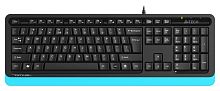 Клавиатура A4Tech Fstyler FKS10 черный/синий