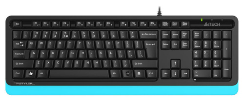 Клавиатура A4Tech Fstyler FKS10 черный/синий фото 2