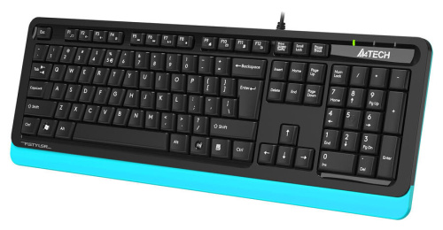 Клавиатура A4Tech Fstyler FKS10 черный/синий фото 3