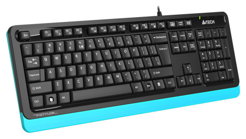 Клавиатура A4Tech Fstyler FKS10 черный/синий фото 4