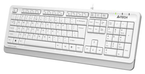Клавиатура A4Tech Fstyler FKS10 белый/серый фото 3