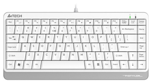 Клавиатура A4Tech Fstyler FKS11 белый/серый