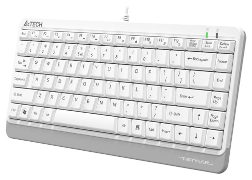 Клавиатура A4Tech Fstyler FKS11 белый/серый фото 3