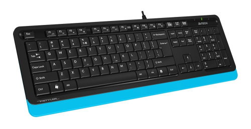 Клавиатура A4Tech FK 10 черный/синий фото 3