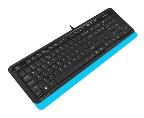 Клавиатура A4Tech FK 10 черный/синий фото 4