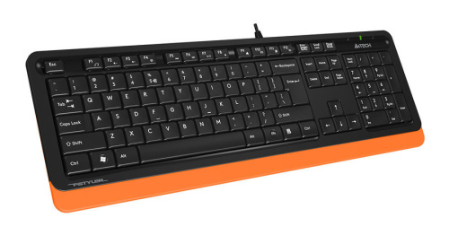 Клавиатура A4Tech FK 10 черный/оранжевый фото 4