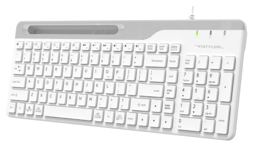 Клавиатура A4Tech Fstyler FK25 белый/серый фото 3