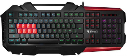 Клавиатура A4Tech B3590R черный/красный