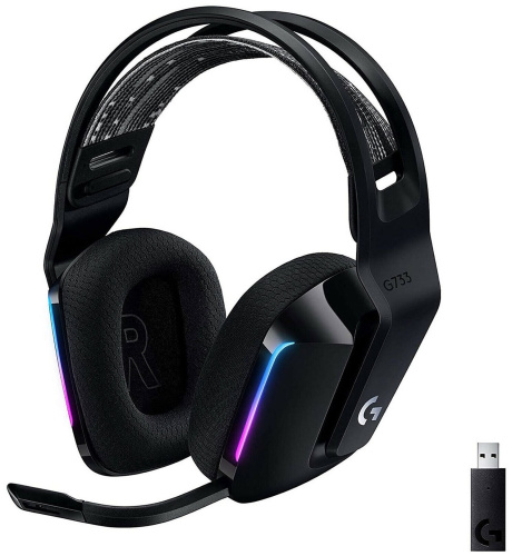 Гарнитура Logitech Headset G733 LIGHTSPEED BLACK (981-000864) фото 2