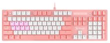 Клавиатура A4Tech Bloody B800 розовый/белый