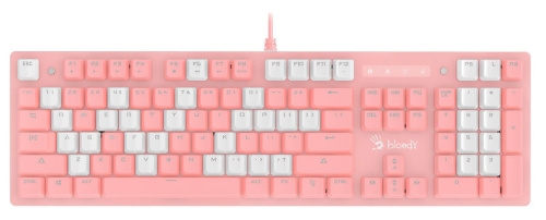 Клавиатура A4Tech Bloody B800 розовый/белый фото 5