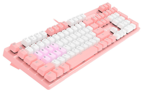 Клавиатура A4Tech Bloody B800 розовый/белый фото 10