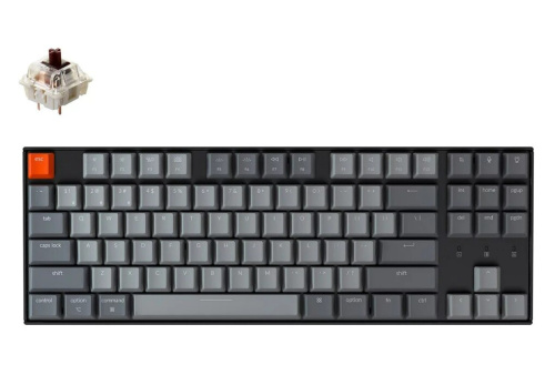 Клавиатура Keychron K8 (Brown Switch) White LED Black фото 2