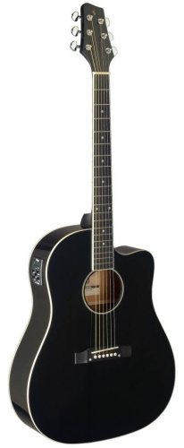 Электроакустическая гитара Stagg SA35DSCE-BK