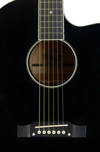 Электроакустическая гитара Stagg SA35DSCE-BK фото 4