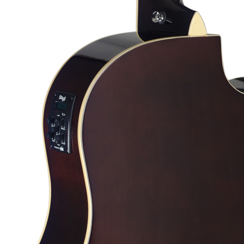 Электроакустическая гитара Stagg SA35DSCE-VS LH фото 3