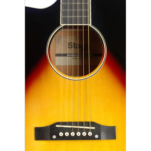 Электроакустическая гитара Stagg SA35DSCE-VS LH фото 5