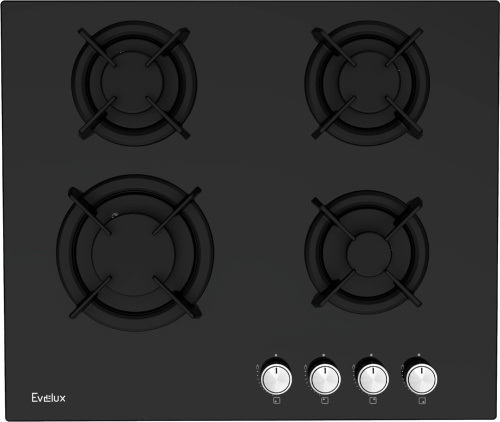 Встраиваемая газовая варочная панель EVELUX HEG 605 BG