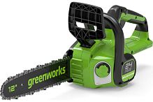 Цепная пила аккумуляторная GreenWorks GD24CS30K4