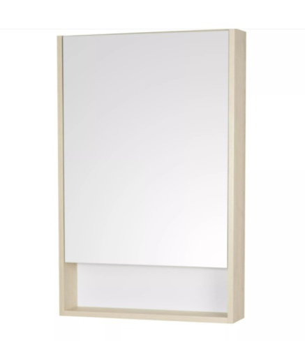 Зеркальный шкаф Aquaton Сканди 55 (1A252102SDB20) белый/дуб верона