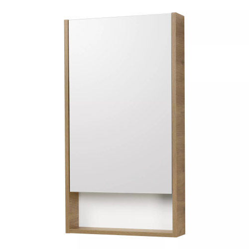 Зеркальный шкаф Aquaton Сканди 45 (1A252002SDZ90) белый/дуб рустикальный