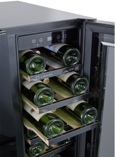 Встраиваемый винный шкаф Libhof CFD-38 Black фото 4