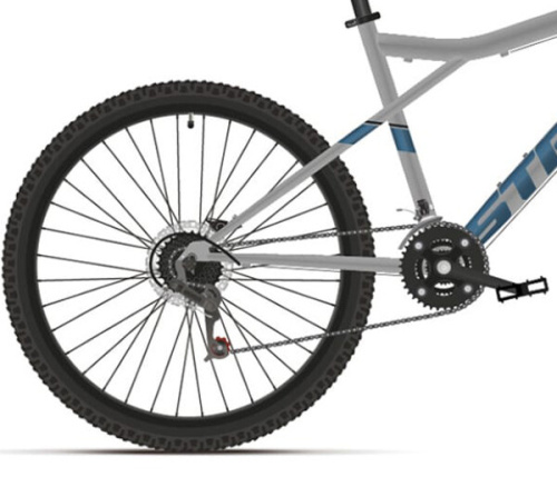 Велосипед Stark Slash 26.2 D серый/синий 18 HD00000115 фото 4