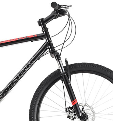 Велосипед Stark '22 Outpost 26.1 D Steel черный/красный M 18" HQ-0005410 фото 3