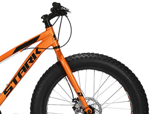 Велосипед Stark 21 Rocket Fat 24.1 D оранжевый/черный 12" фото 3