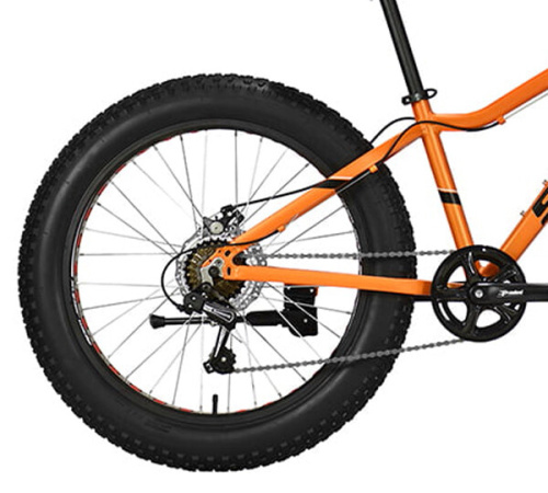 Велосипед Stark 21 Rocket Fat 24.1 D оранжевый/черный 12" фото 4