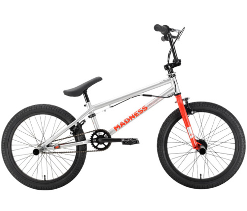 Велосипед Stark 22 Madness BMX 2 серебристый/оранжевый HQ-0005134
