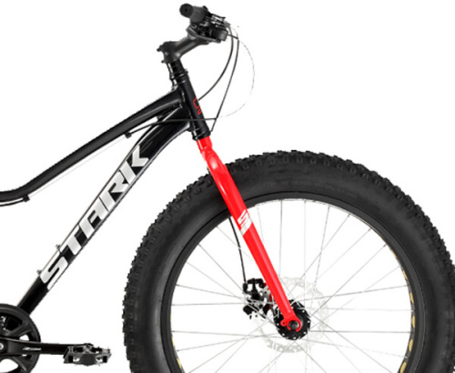 Велосипед Stark 22 Rocket Fat 24.1 D черный/красный 14,5" фото 3
