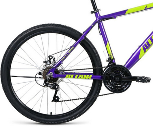 Велосипед Altair AL 26 D 21 ск фиолетовый/зеленый 2022 г 18" RBK22AL26197 фото 4