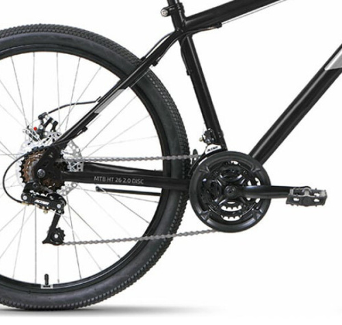 Велосипед Altair MTB HT 26 2.0 D 21 ск черный/серый 2022 г 19" RBK22AL26113 фото 4