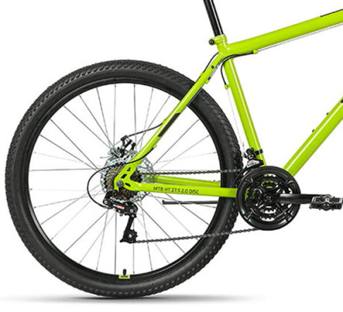 Велосипед Altair MTB HT 27,5 2.0 D 21 ск зеленый/черный 2022 г 17" RBK22AL27141 фото 4