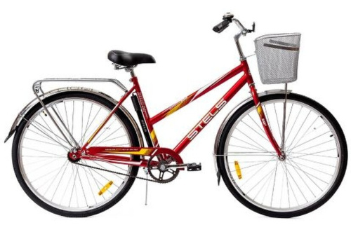 Велосипед Stels Navigator-300 Lady 28 Z010 малиновый + корзина 20 (LU085342/LU095150)