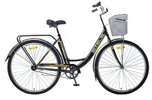 Велосипед Stels Navigator-345 28 Z010 чёрный + корзина 20 (LU085343/LU093739)