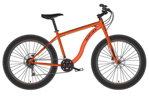 Велосипед Black One Monster 26 D оранжевый/чёрный/черный 21-22 г 18"