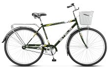 Велосипед Stels Navigator-300 С 28 Z010 оливковый +корзина 20 (LU101059/LU094715)