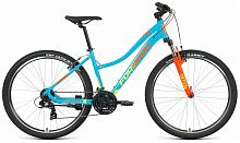 Велосипед Forward Jade 27,5 1.0 AL бирюзовый/желтый 2022 г 16,5" RBK22FW27751