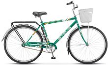 Велосипед Stels Navigator-300 С 28 Z010 темно-зеленый +корзина 20 (LU101059/LU094717)