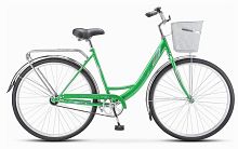 Велосипед Stels Navigator-345 28 Z010 зеленый + корзина 20 (LU085343/LU073367)