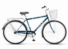 Велосипед Stels Navigator-300 С 28 Z010 темно-синий +корзина 20 (LU101059/LU094716)