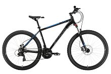 Велосипед Stark 22 Hunter 27.2 HD черный/голубой S 16"