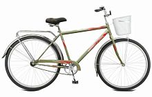 Велосипед Stels Десна Вояж Gent 28 Z010 Светло-зелёный +корзина 20 (LU084621/LU091390) 2022