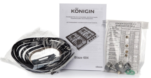 Встраиваемая газовая варочная панель Konigin Blaze 604 BMW фото 4