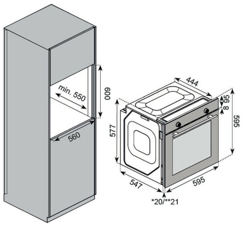 Встраиваемый электрический духовой шкаф Kuppersberg HF 608 B фото 6